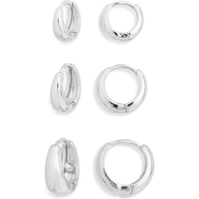 Nordstrom Rack 3-pack Tapered Hoop Earrings