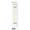 Nordstrom Rack 3-row Faux Pearl Apple Watch® Watchband In Gold