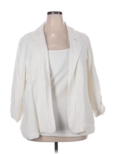 Pre-owned Nordstrom Rack 3/4 Sleeve Blouse In White