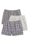 Nordstrom Rack 3-pack Assorted Woven Boxers In Multi