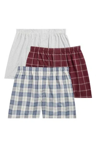 Nordstrom Rack 3-pack Assorted Woven Boxers In Multi