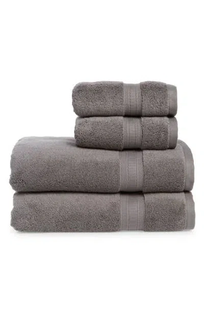Nordstrom Rack 4-piece Zero Twist Bath Towel Set In Grey Pearl