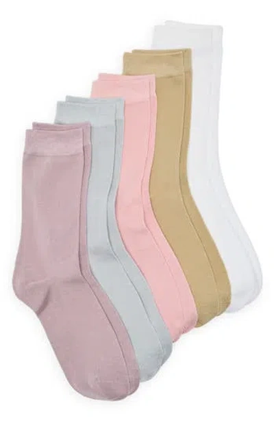 Nordstrom Rack 5-pack Assorted Dress Socks In Ivory Multi