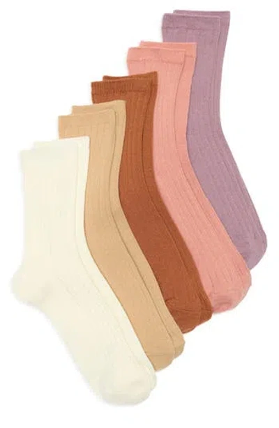 Nordstrom Rack 5-pack Dressy Rib Quarter Socks