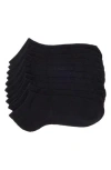 Nordstrom Rack 5-pack Pillow Sole Quarter Socks In Black