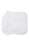 Nordstrom Rack 5-pack Pillow Sole Ankle Socks In White