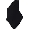 Nordstrom Rack 5-pack Pillow Sole Quarter Socks In Black