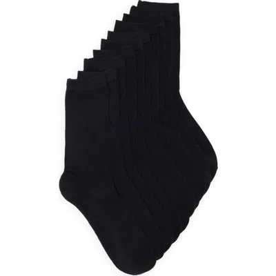 NORDSTROM RACK NORDSTROM RACK 5-PACK PILLOW SOLE CREW SOCKS