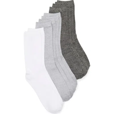 NORDSTROM RACK NORDSTROM RACK 5-PACK PILLOW SOLE CREW SOCKS