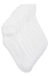 Nordstrom Rack 5-pack Pillow Sole Quarter Socks In White