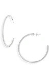 Nordstrom Rack 55mm Thin Cz Pavé Hoop Earrings