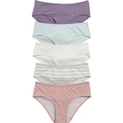 Nordstrom Rack 5-pack Stretch Hipster Briefs In Multi