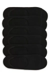 Nordstrom Rack 6-pack No Show Liner Socks In Black
