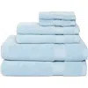 Nordstrom Rack 6-piece Zero Twist Bath Towel Set In Blue Drift