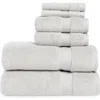 Nordstrom Rack 6-piece Zero Twist Bath Towel Set In Grey Vapor