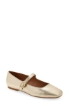 Nordstrom Rack Acinda Mary Jane Flat In Gold Metallic