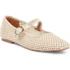 Nordstrom Rack Acinda Mary Jane Flat In Natural Raffia