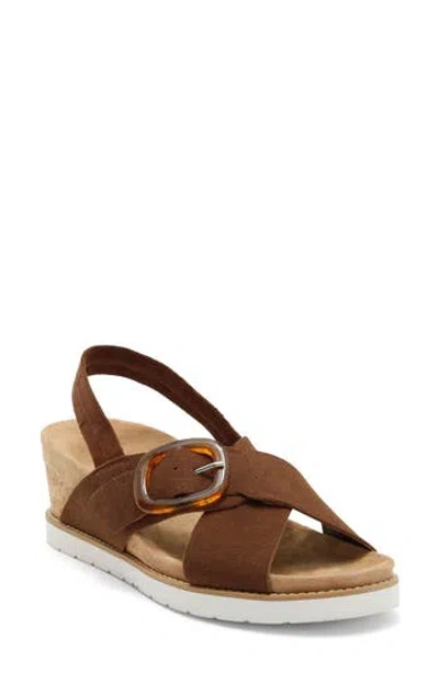 Nordstrom Rack Arizona Wedge Sandal In Brown