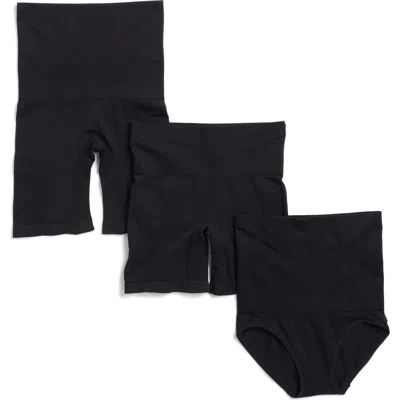 Nordstrom Rack Assorted 3-pack Shapewear Starter In Black