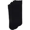 Nordstrom Rack Assorted 3-pack Sheer Ankle Socks In Black