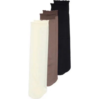 Nordstrom Rack Assorted 3-pack Sheer Anklet Socks In Multi