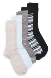Nordstrom Rack Assorted 5-pack Dress Socks In Black