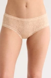 Nordstrom Rack Assorted 5-pack Lace Hipster Briefs In Apricot Ice Purple Multi