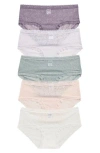 Nordstrom Rack Assorted 5-pack Lace Hipster Briefs In Multi