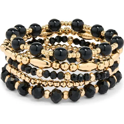 Nordstrom Rack Assorted 5-pack Stretch Bracelets In Multi