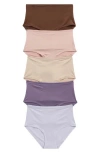 Nordstrom Rack Assorted 5-pack Ultimate Stretch Breathable Hipster Briefs In Multi