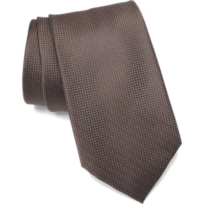 Nordstrom Rack Avalon Micro Print Tie In Chocolate