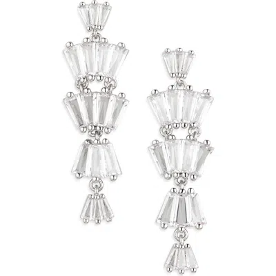Nordstrom Rack Baguette Cubic Zirconia Chandelier Drop Earrings