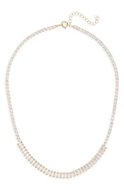 Nordstrom Rack Baguette Cz Tennis Necklace