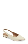 Nordstrom Rack Baldwyn Slingback Flat In Ivory Vanilla