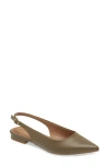 Nordstrom Rack Baldwyn Slingback Flat In Olive Tuscany