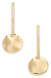 Nordstrom Rack Bar & Disc Drop Earrings In Gold