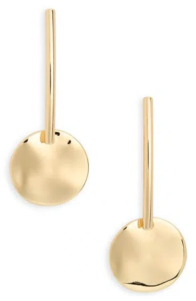 Nordstrom Rack Bar & Disc Drop Earrings In Gold