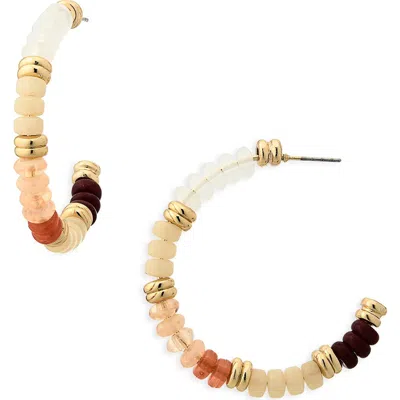 Nordstrom Rack Beaded Hoop Earrings In Multi