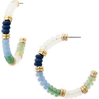 Nordstrom Rack Beaded Hoop Earrings In Multi