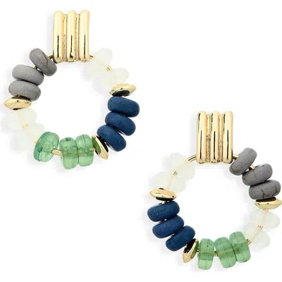 Nordstrom Rack Beaded Hoop Earrings In Multi