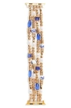 Nordstrom Rack Beaded Smart Watch Strap In Multi