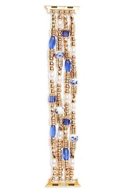 Nordstrom Rack Beaded Smart Watch Strap In Multi