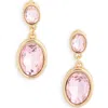 Nordstrom Rack Bezel Set Crystal Drop Earrings In Multi