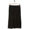 Nordstrom Rack Bias Cut Chiffon Midi Skirt In Black