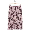 Nordstrom Rack Bias Cut Chiffon Midi Skirt In Purple Morn Soly Blooms