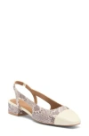 Nordstrom Rack Blaire Slingback Pump In Ivory Snake