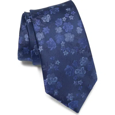Nordstrom Rack Bonners Floral Print Tie In Navy