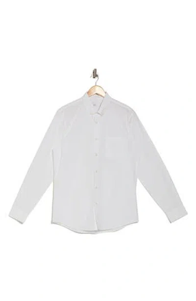 Nordstrom Rack Button Down Collar Dress Shirt In White