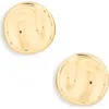 Nordstrom Rack Button Stud Earrings In Gold