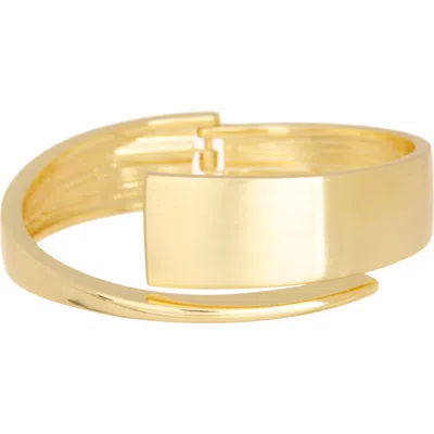 Nordstrom Rack Bypass Hinge Cuff Bracelet In Gold